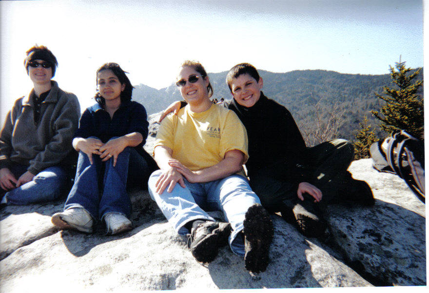 Rough Ridge with friends, Mike & mom, 2003